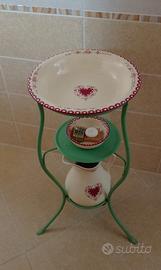 Set Lavabo Vintage Shabby Chic, marca Bassano 
