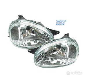 FARI PER OPEL CORSA B 93-00 FONDO CROMATO