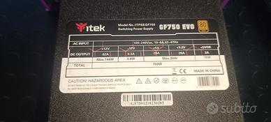 Alimentatore PC Itek GF750 EVO - 750W 80 Plus Gold