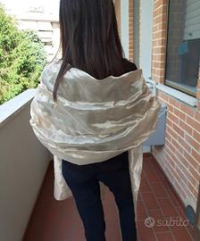 Stola 100% seta dorata Le sete di Pastore