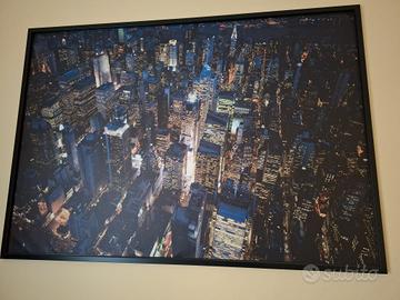Quadro Stampa Su Tela New York con cornice