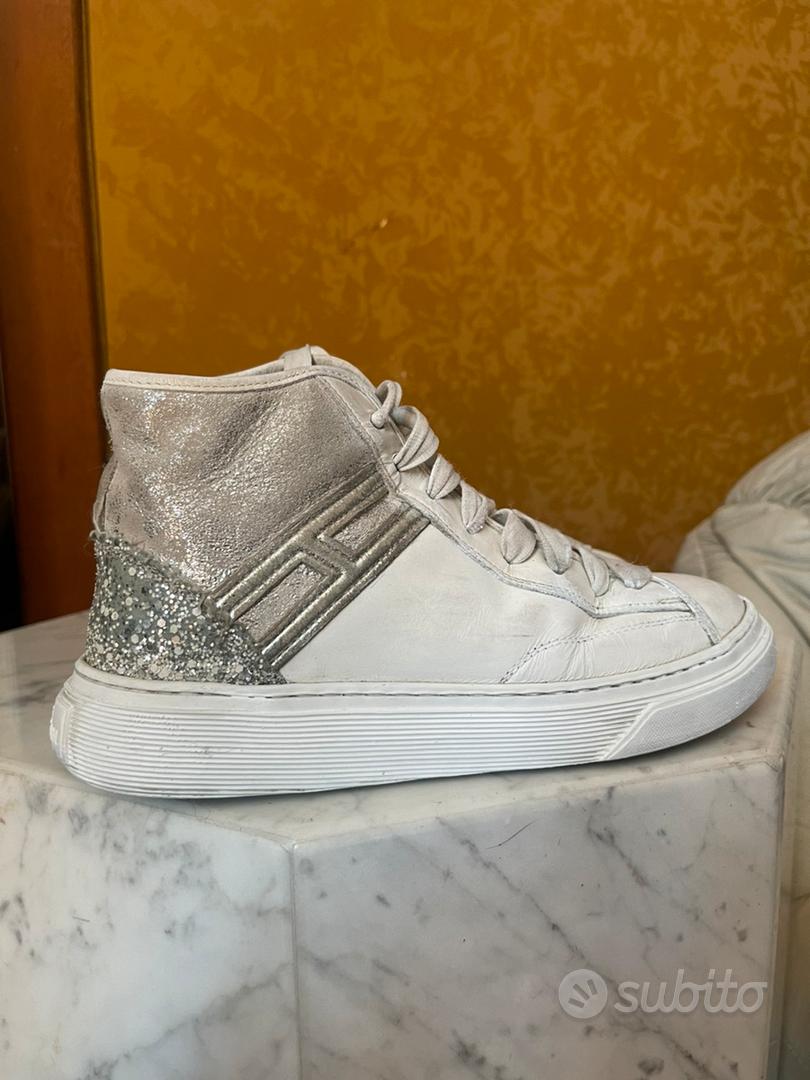 Hogan scarpe sneakers donna bianche 36 vera pelle Abbigliamento e Accessori In vendita a Napoli