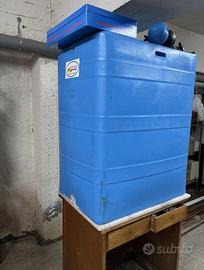 Serbatoio 500 litri in plastica blu