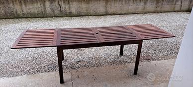 Tavolo da giardino con 4 sedie pieghevoli