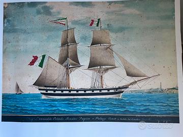 STAMPE DI 3 NAVI A VELA.