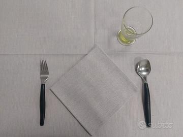 Tovaglie Coprimacchia 100x100 Cotone Grigio Perla