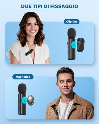 Set Doppio Microfono Lavalier Newmight