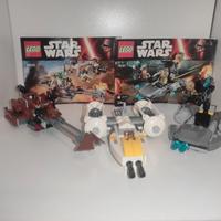 Lotto LEGO Star Wars 75131 75133 microfighters