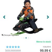 Slittino- slitta - bob da neve - slitta monosci