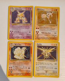 Lotto 4 carte Pokemon Holo Legendary collection