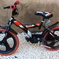 Bici 16" Bimbo o Bimba con Rotelle e cavalletto