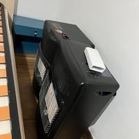 Stufe a gas e specchiera bagno con luce