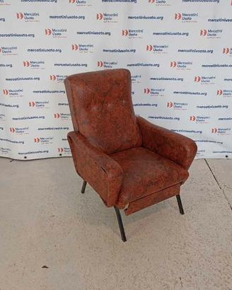 Poltrona Vintage anni 70 in Skai
