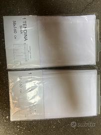 Coppia di Tendina bianca 58x160 come nuovo