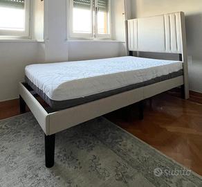 Letti imbottiti con rete a doghe e Materassi