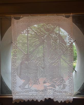 Tendine filet cotone bianco