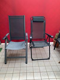 Poltroncine per campeggio o terrazzo