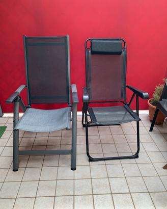 Poltroncine per campeggio o terrazzo