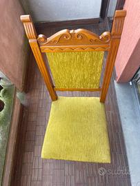 N. 6 sedie da pranzo imbottite