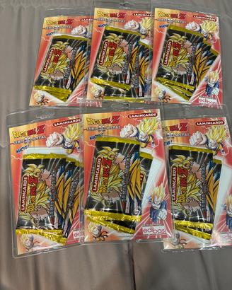 Blister di bustine dragon ball z serie x metal