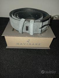 Cintura nuova in camoscio nuova grigia Navigare