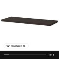 Mensole Ikea Bergshult GRIGIO ANTRACITE 80*20