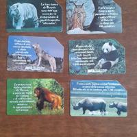 Schede telefoniche " animali che lasciano un vuoto