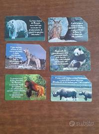 Schede telefoniche " animali che lasciano un vuoto