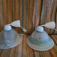 due lampadari in vetro