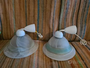 due lampadari in vetro