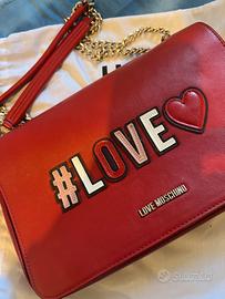 BORSA I LOVE MOSCHINO ROSSA
