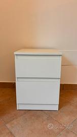 Comodino IKEA Kullen bianco