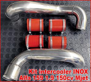Tubi inox intercooler alfa 159 1.9 jtdm t21