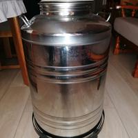 Bidone acciaio inox per olio