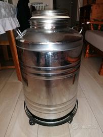 Bidone acciaio inox per olio