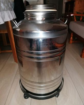 Bidone acciaio inox per olio