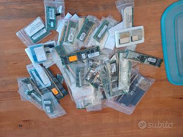 80 moduli ram vintage varie marche e mem. ram