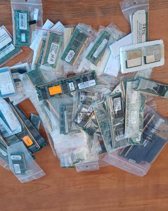 80 moduli ram vintage varie marche e mem. ram