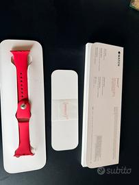 Cinturino originale apple watch 9 rosso nuovo