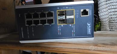 Switch Industriale Managed PLANET FIBRA + LAN