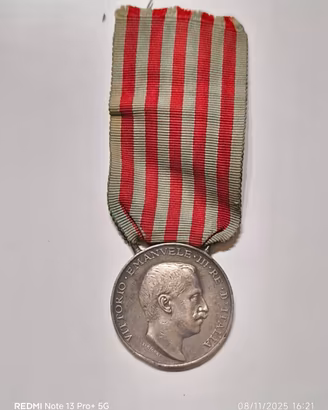 Medaglia 1911-1912 guerra italo-turca in argento 
