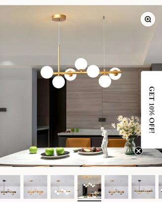 lampadario moderno 8  luci