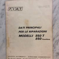 FIAT RIPARAZIONI MODELLI 850T e 850 Familiare 1972