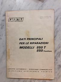 FIAT RIPARAZIONI MODELLI 850T e 850 Familiare 1972
