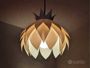 Paralume a forma di ninfea -Stampato in 3D-