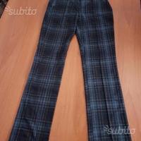 Pantaloni da donna tessuto scozzese