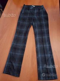 Pantaloni da donna tessuto scozzese