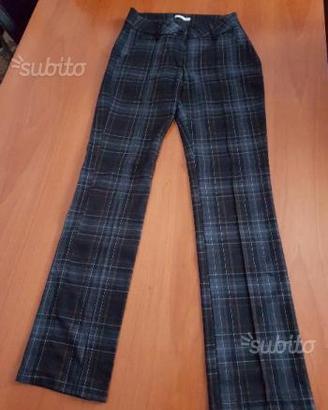 Pantaloni da donna tessuto scozzese