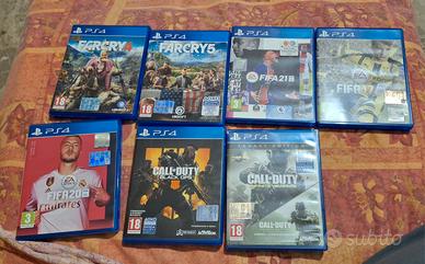 playstation 4 call of duty, Fifa,Farcry leggere