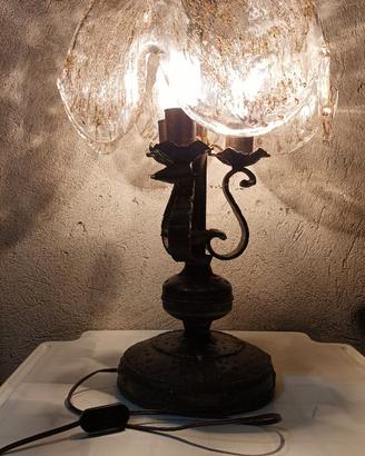 lampada da tavolo o abat-jour d'epoca